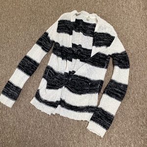 Black and white striped sweater